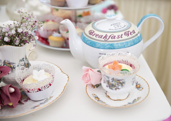 breakfast tea teapot vintage china wedding